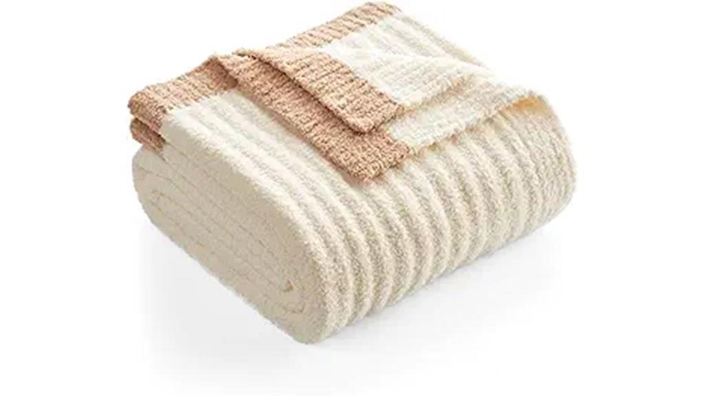 ribbed couch throw blanket