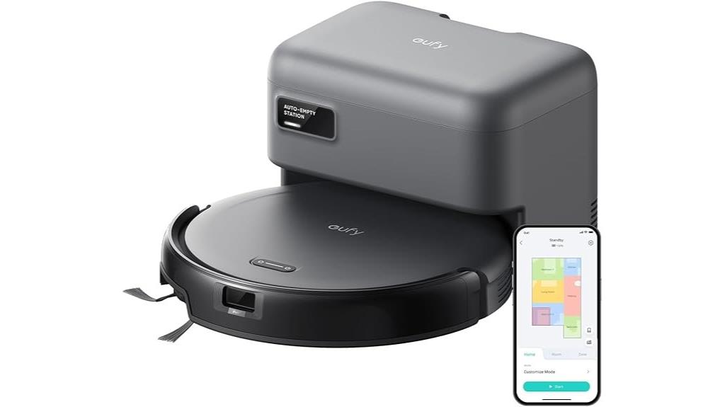 robot vacuum with self emptying