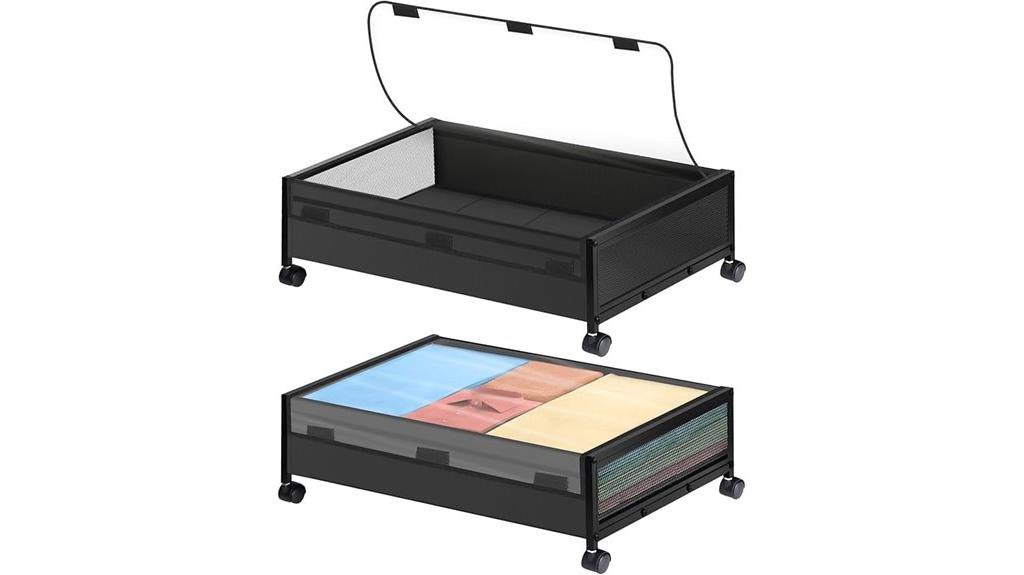 rolling underbed storage containers