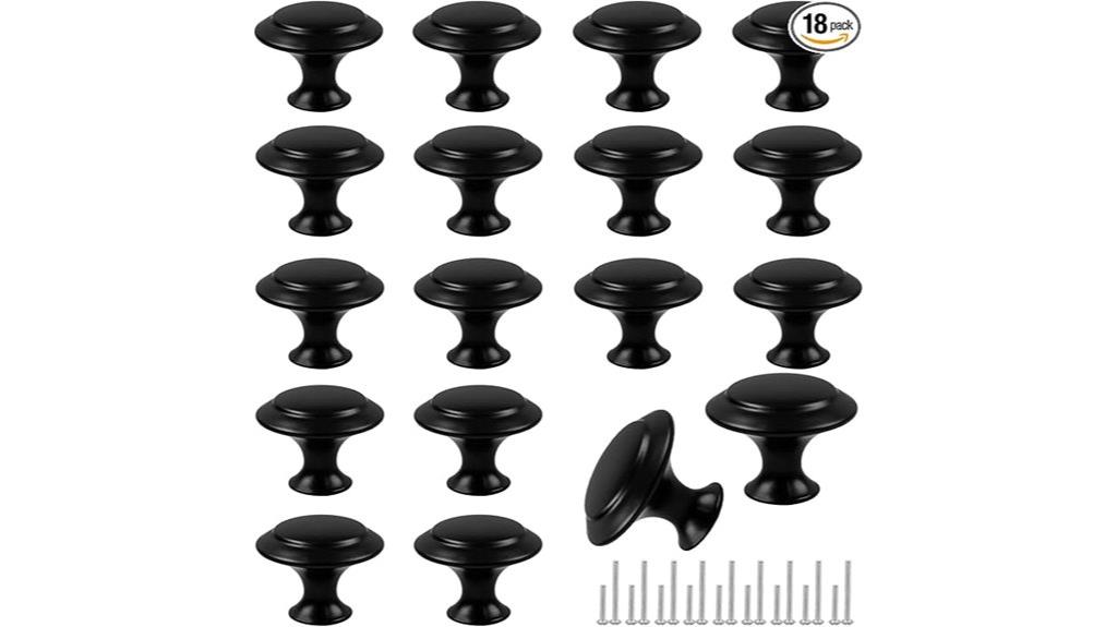 romeda black drawer hardware