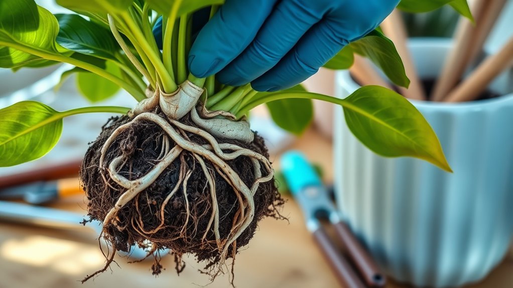 root pruning and untangling