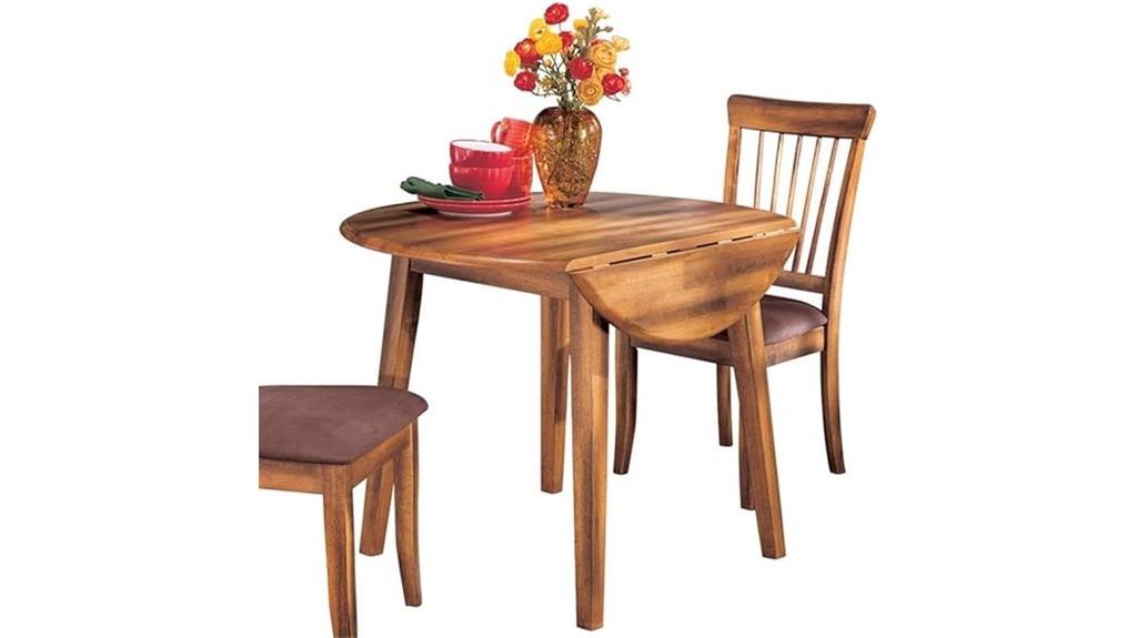 rustic brown round table