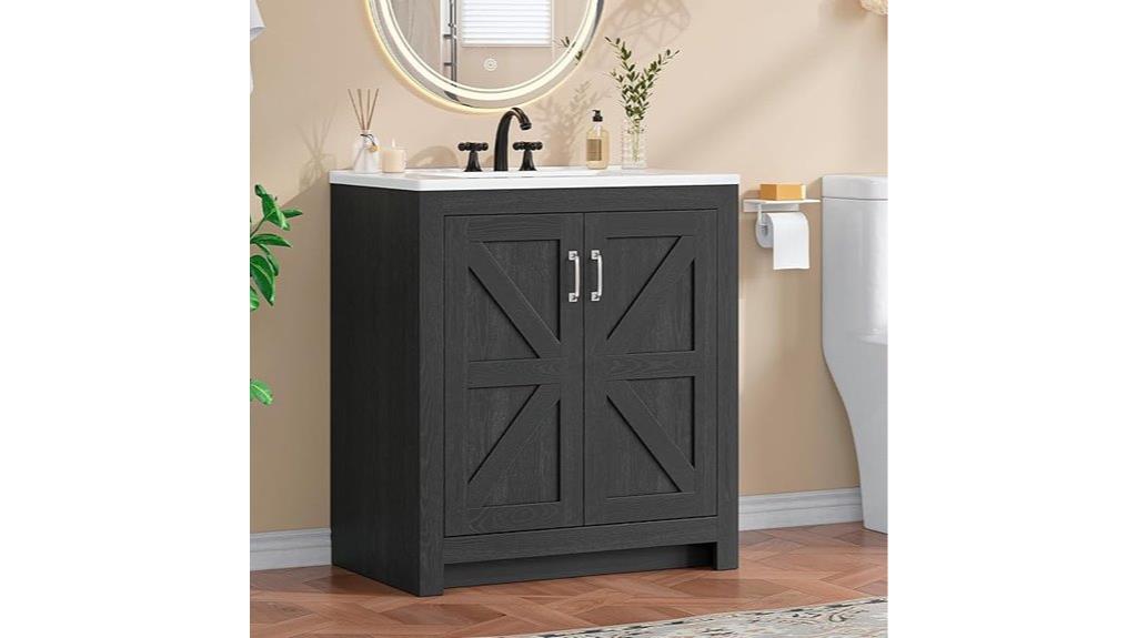 rustic farmhouse sink vanity