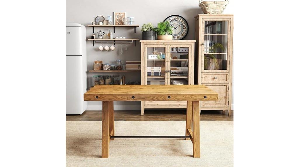 rustic small dining table