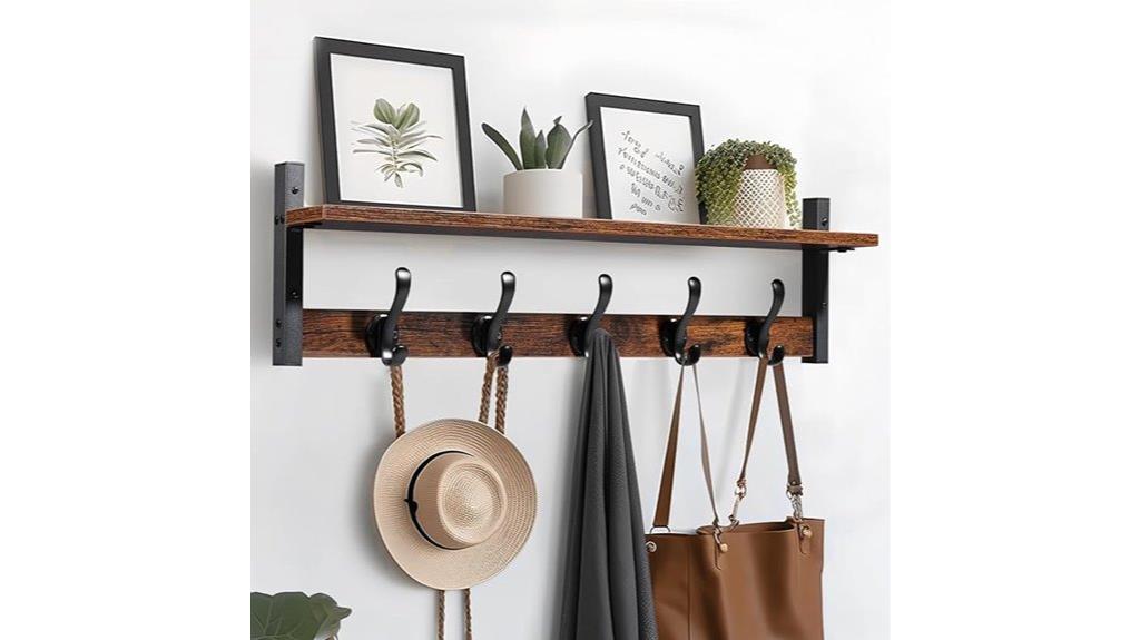 rustic wall mount rack