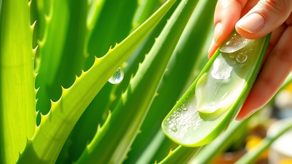 safe aloe vera harvesting