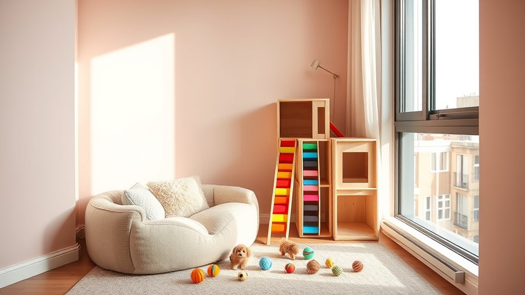 safe stimulating pet playground