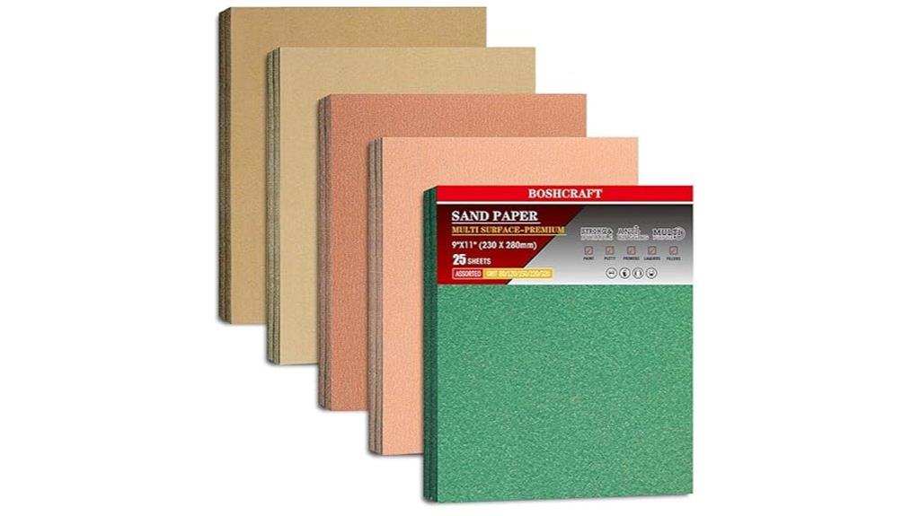 sandpaper grit assortment pack