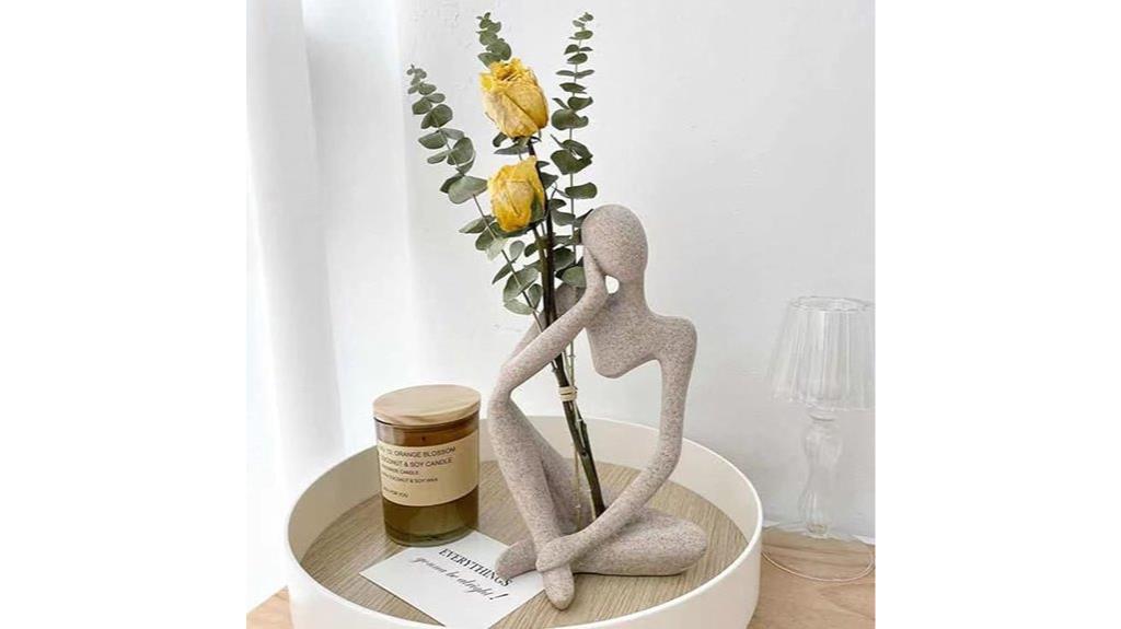sandstone resin thinker statue