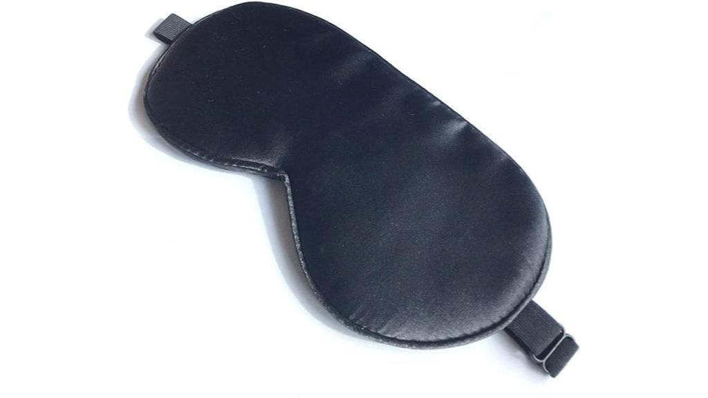 satin sleep mask with adjustable strap