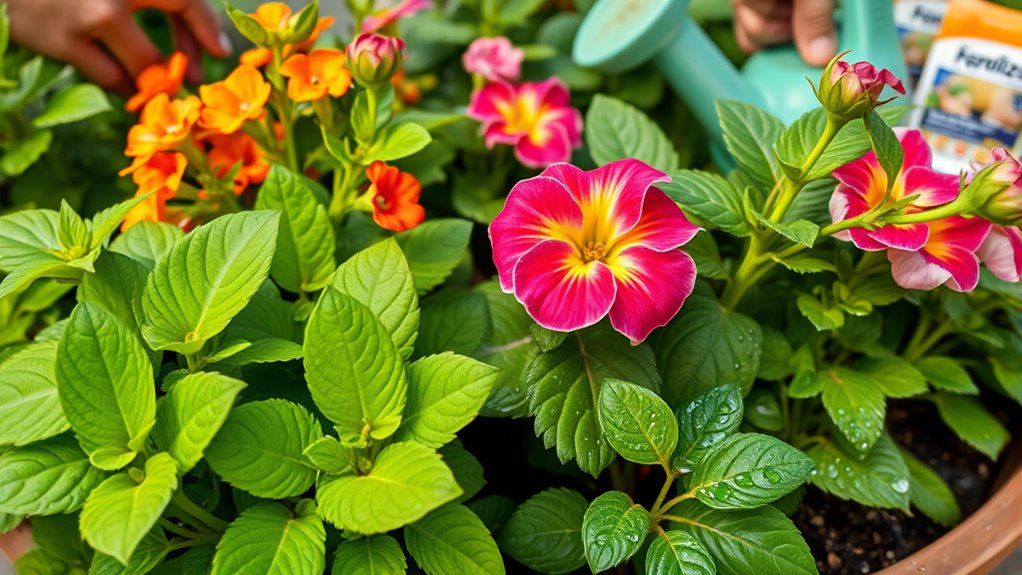 seasonal watering and feeding adjustments