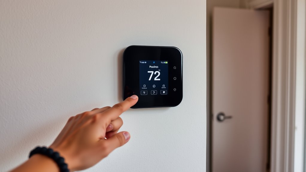 secure smart thermostat data