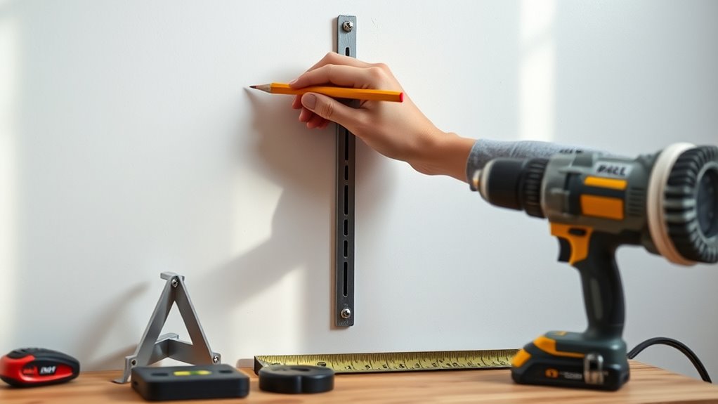 secure supports evenly level