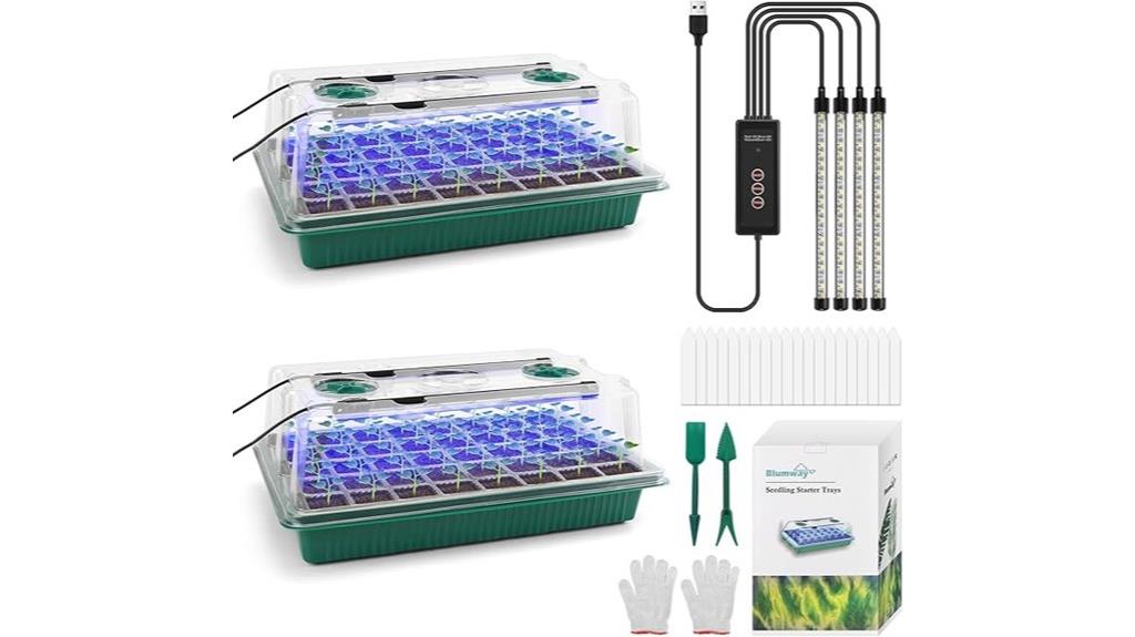 seedling starter tray with grow lights