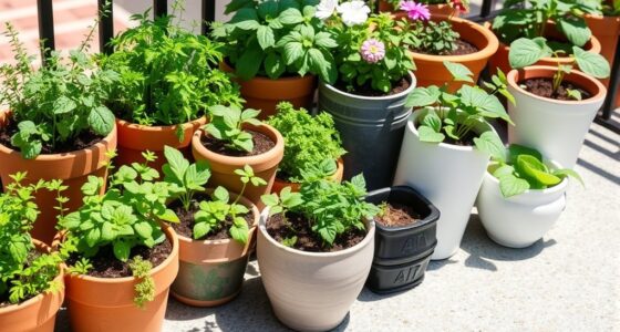 selecting suitable containers and soil