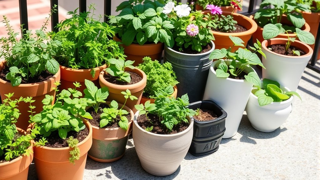 selecting suitable containers and soil