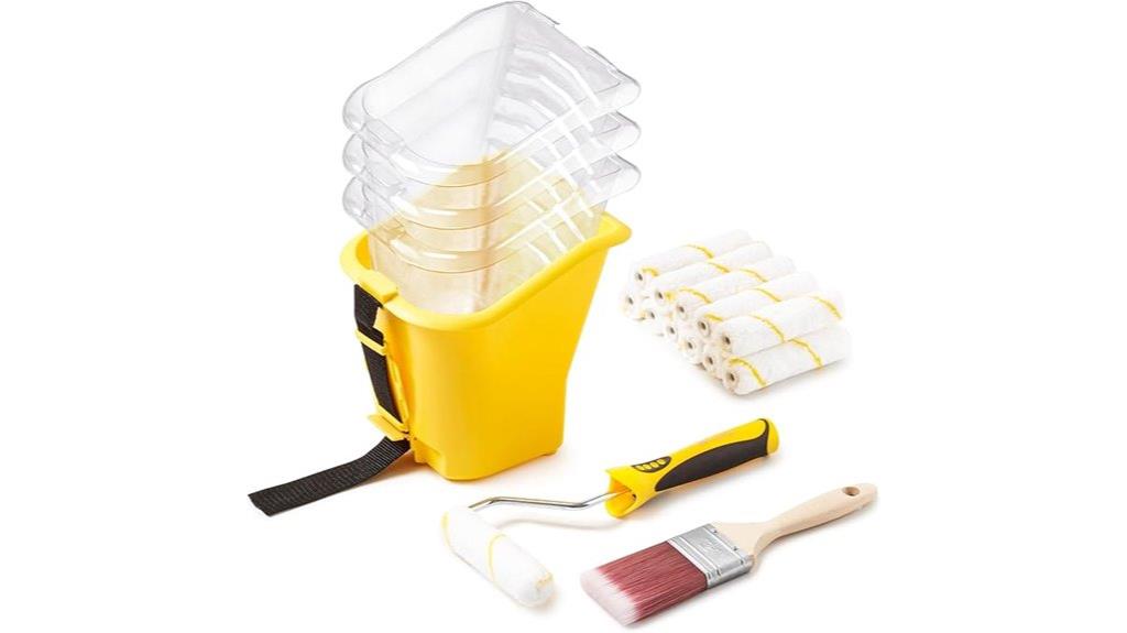 set of 18 paint buckets
