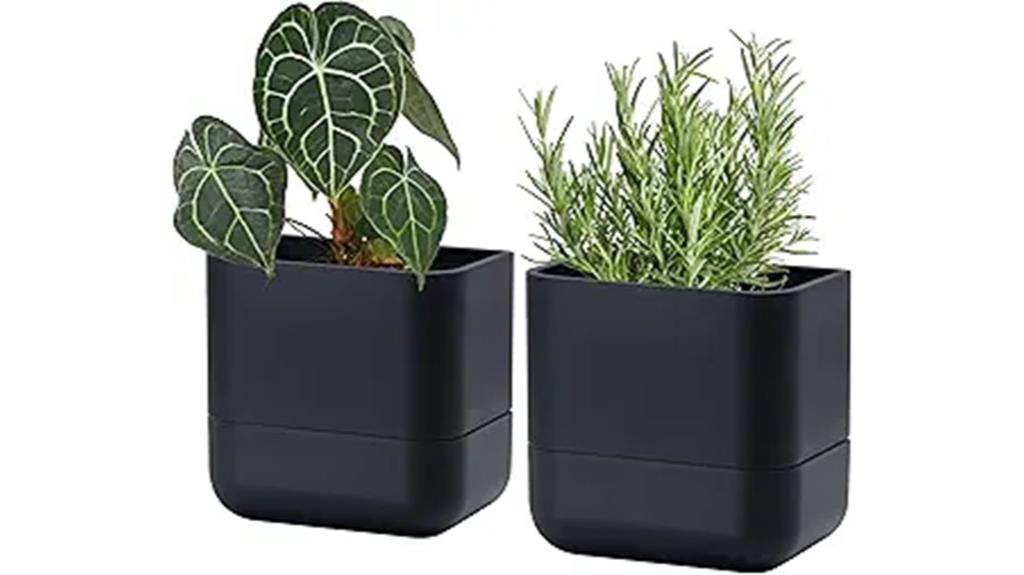 set of 2 wall planters