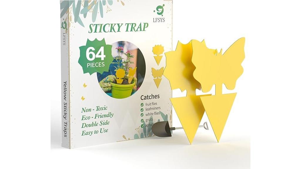 set of 64 yellow gnat traps