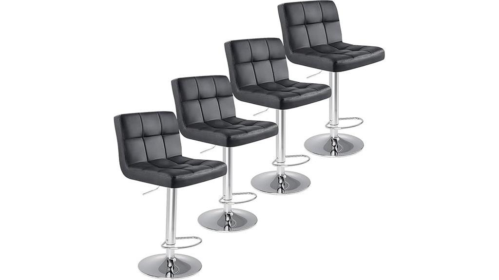 set of four bar stools