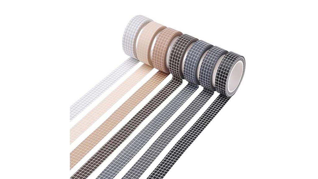 set of seven washi tapes