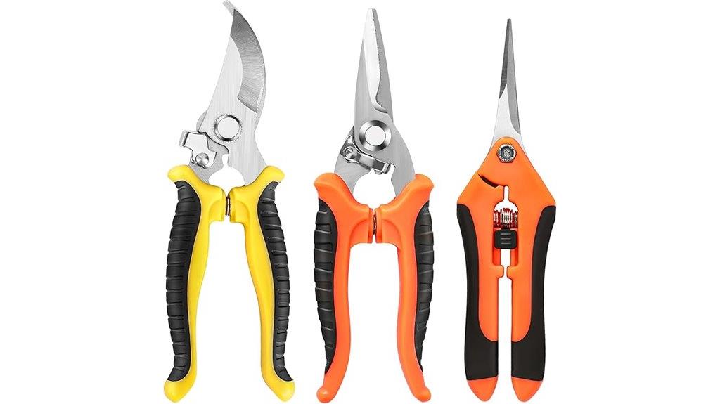 set of three shears