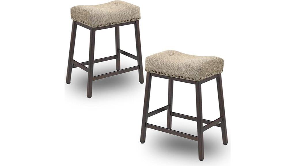 set of two saddle stools