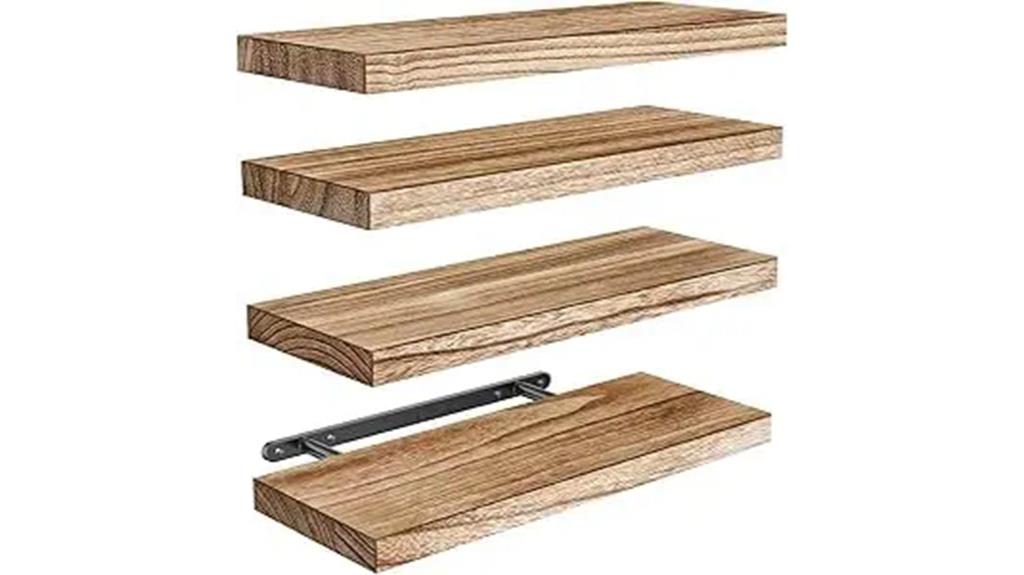seven floating shelves set