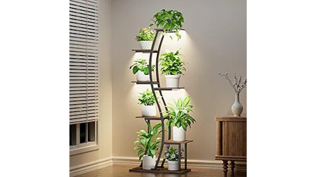 seven tier indoor plant stand