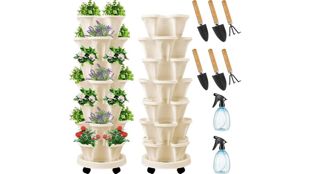 seven tier vertical planter