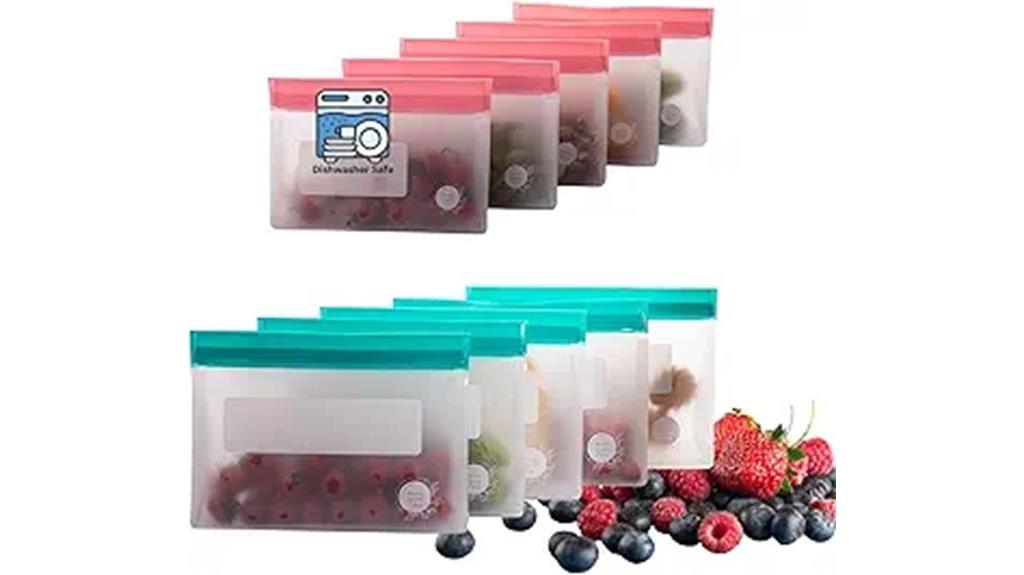 silicone eco food bags