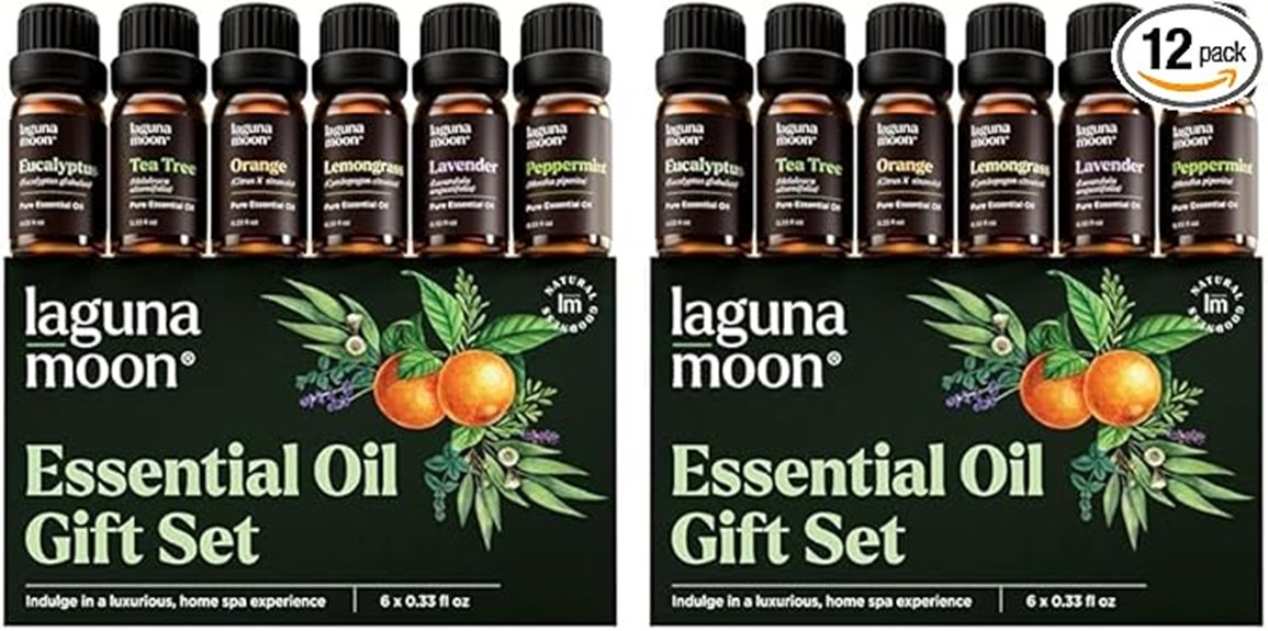 six aromatherapy essential oils