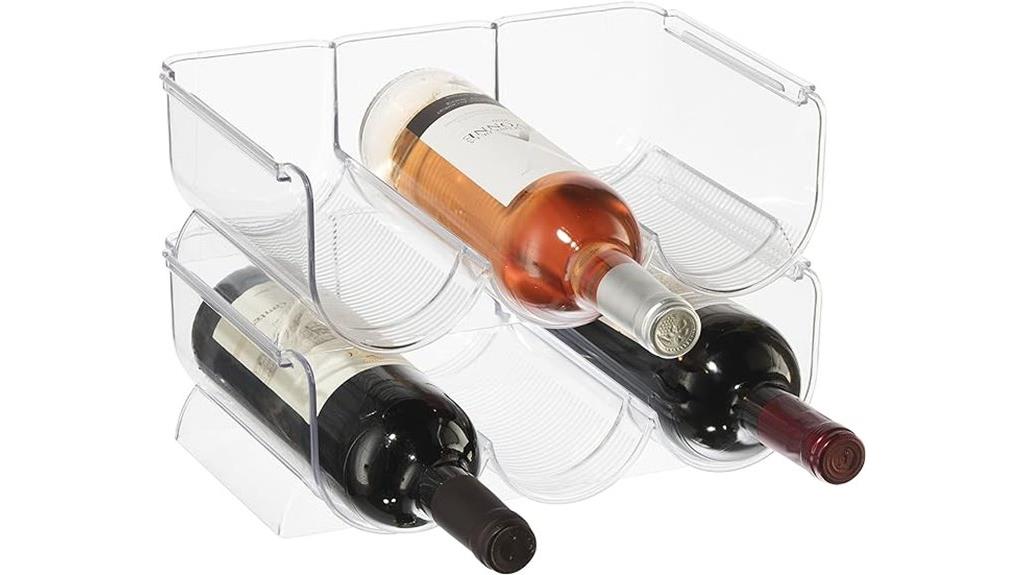 six bottle water storage rack