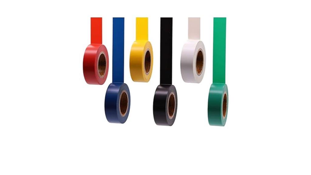 six color electrical tapes