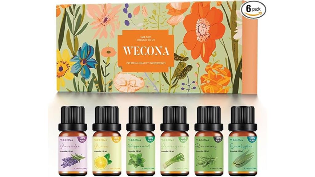 six essential oil set