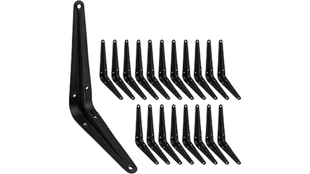 six inch shelf bracket set