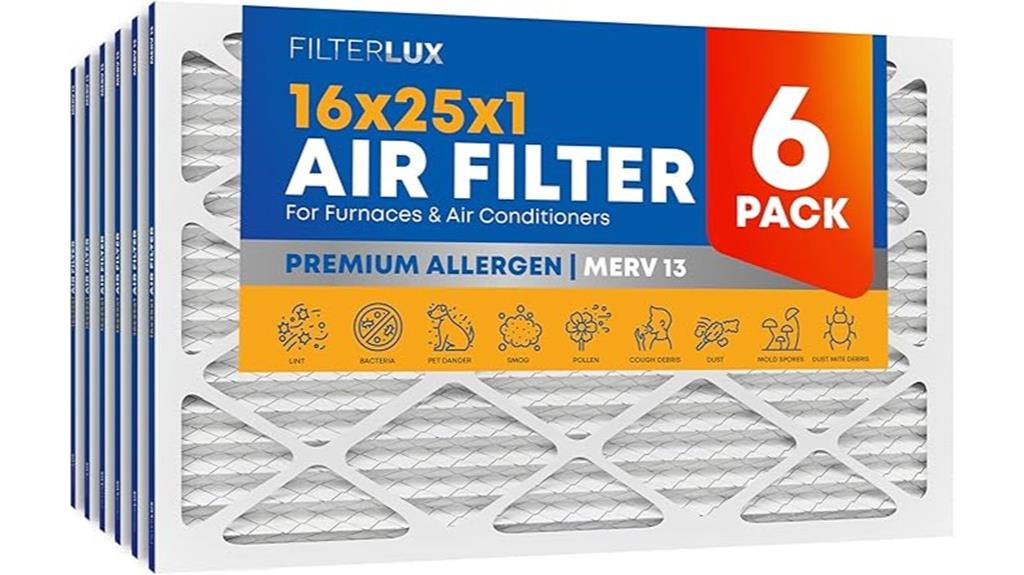 six merv 13 filters