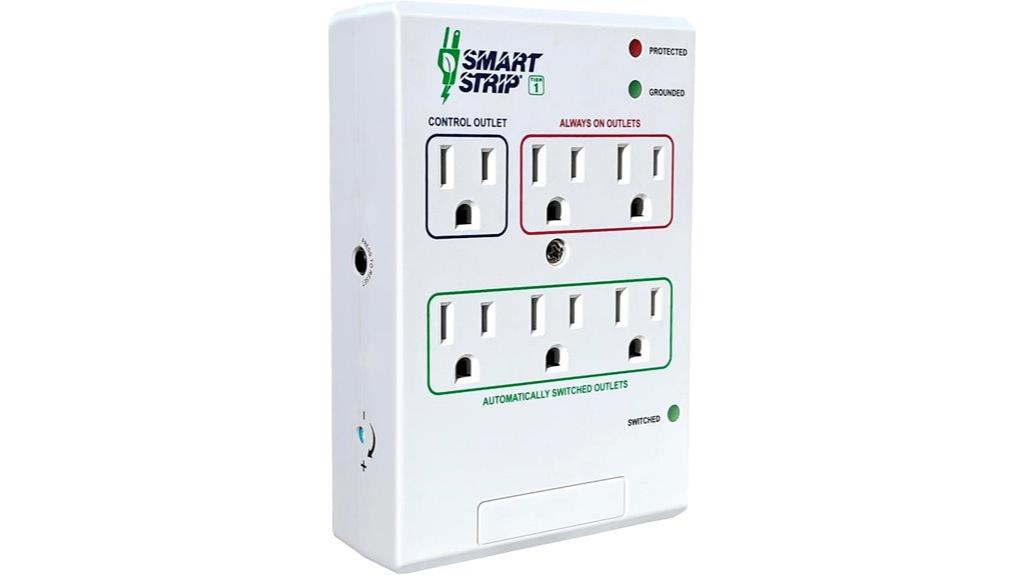 six outlet power strip