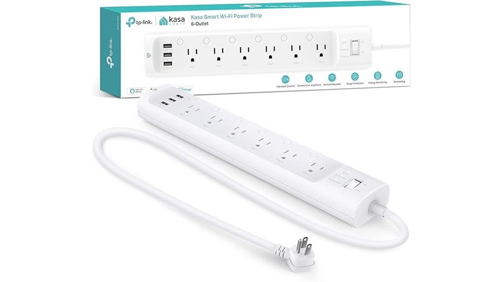 six outlets three usb