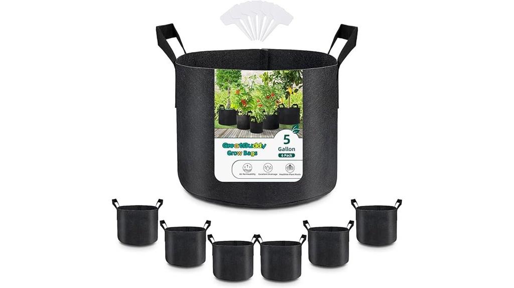 six pack grow bags