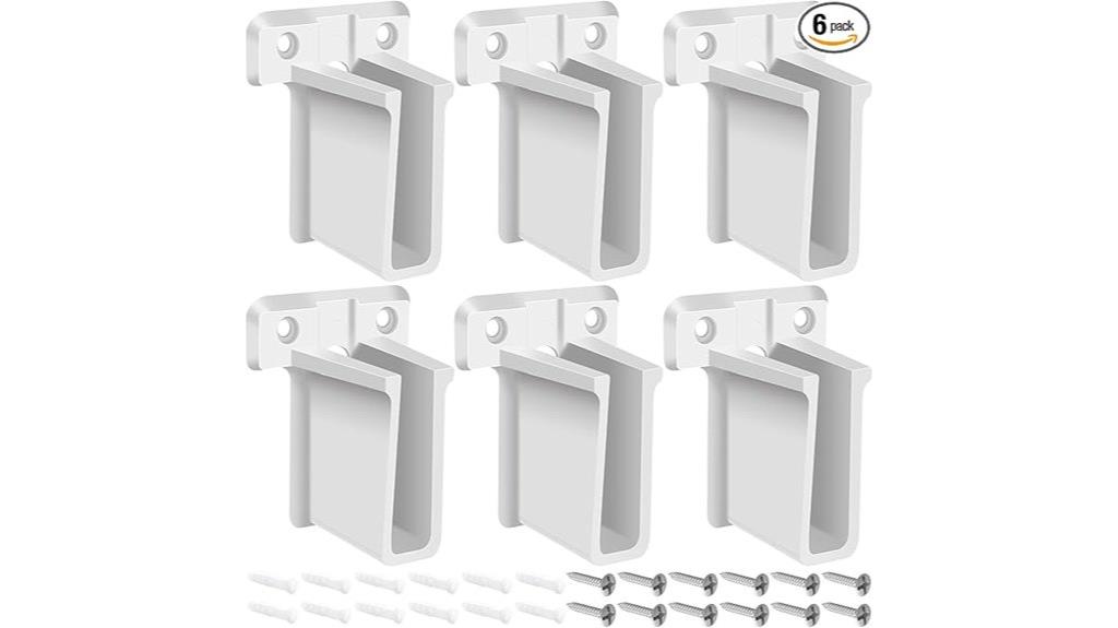 six pack wire shelf brackets