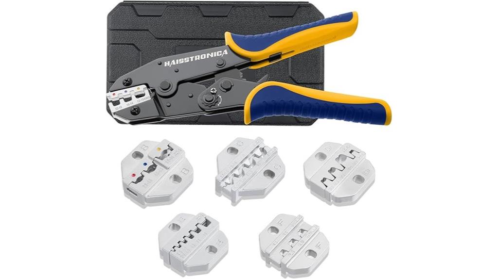 six piece crimping tool set