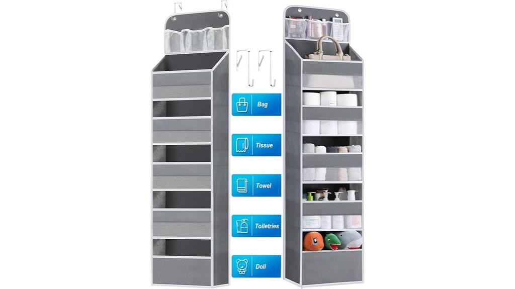 six shelf eight pocket organizer