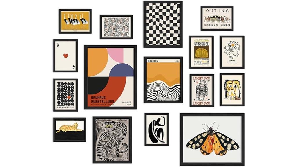 sixteen piece wall art