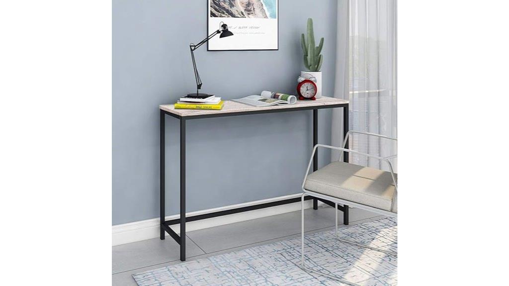 slim entryway sofa table