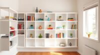 slim space saving bookshelves