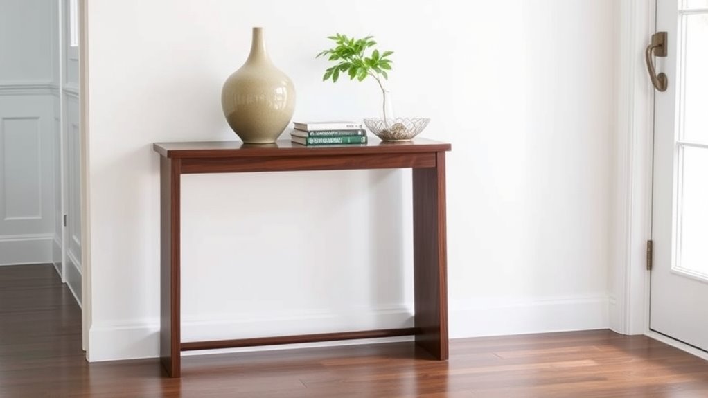 slim stylish entryway tables