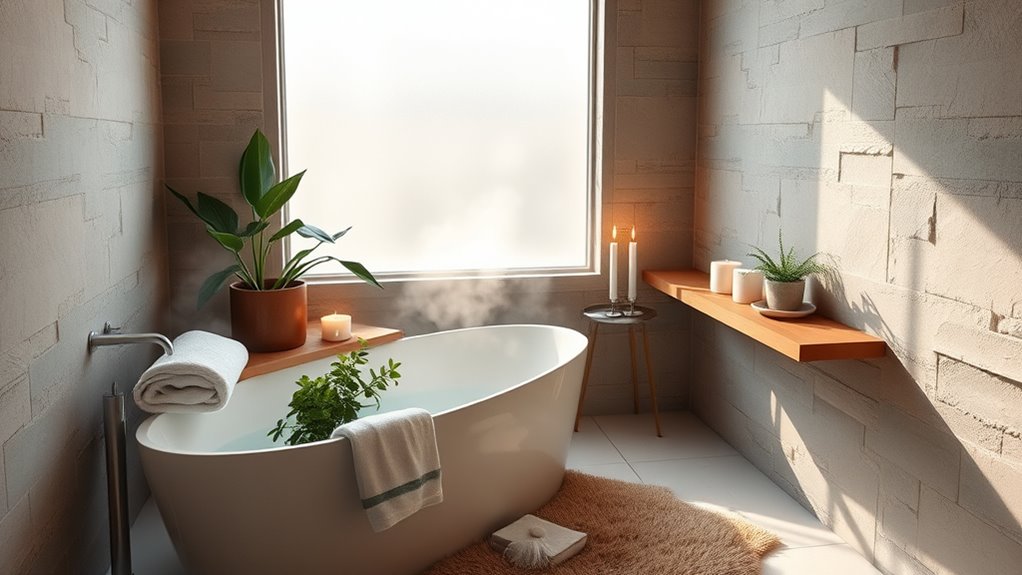 small bathroom spa ambiance