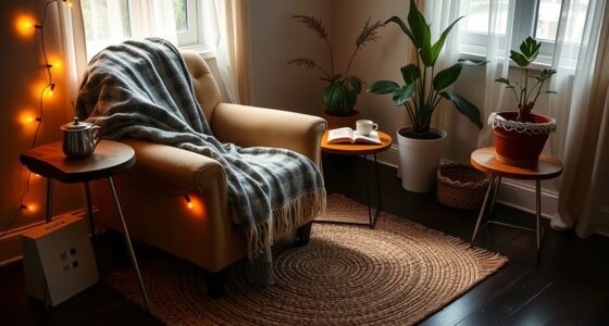 small corner cozy space