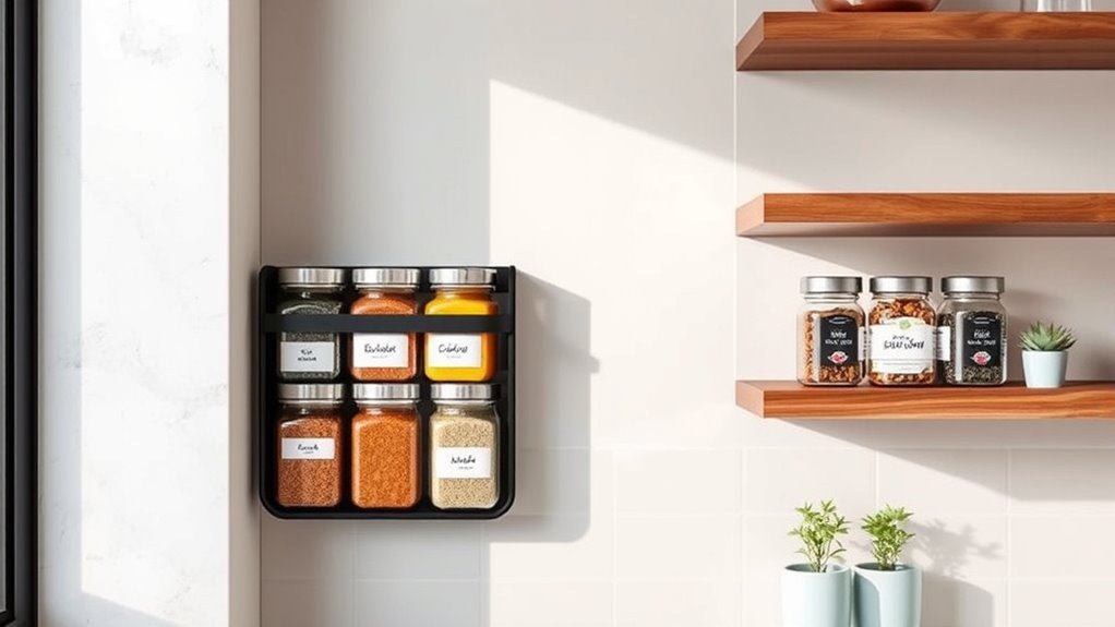small kitchen spice storage